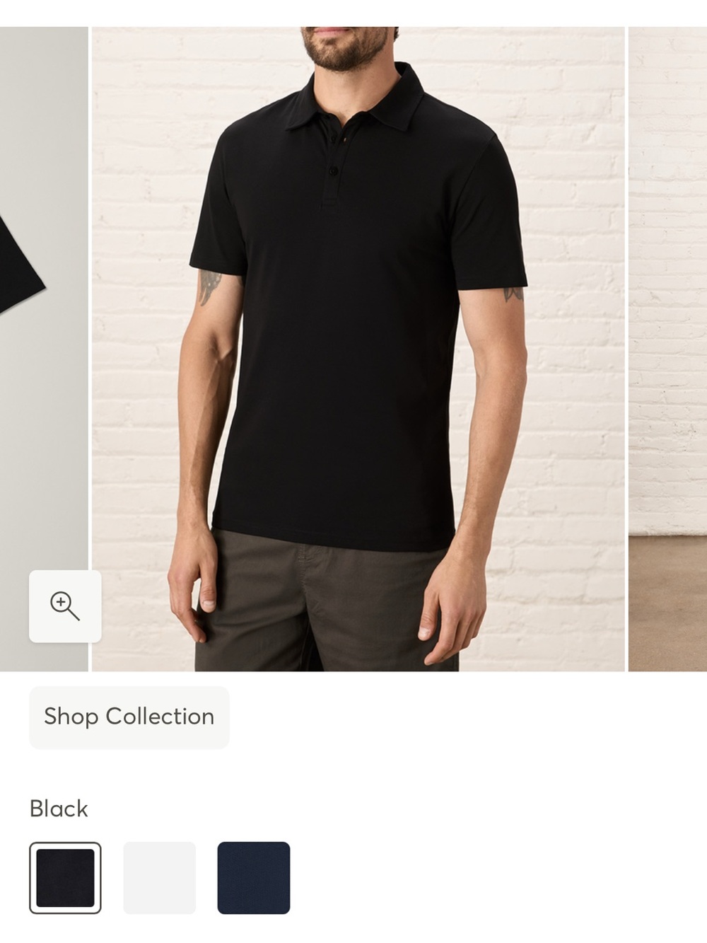 Men's Black Polo Shirt